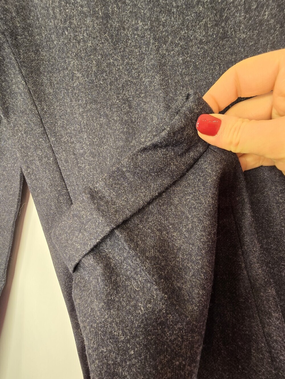 COS Womens Charcoal Tailored Dress Pants Classic Workwear Wool And Cashmere - Picture 4 of 14